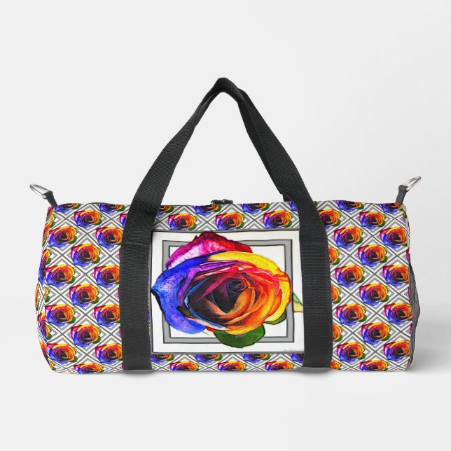 Sac De Sport Rainbow Rose   (Recto)