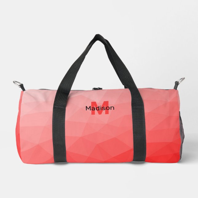 Sac De Sport Red gradient geometric mesh pattern Monogram (Recto)