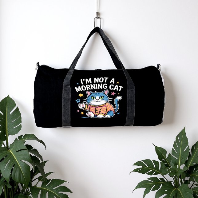 Sac De Sport Reluctant Morning Feline (Créateur téléchargé)