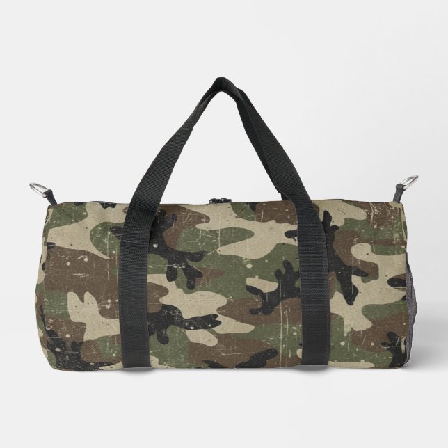 Sac De Sport Retro Military Camouflage Pattern (Recto)