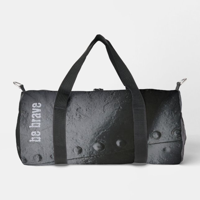 Sac De Sport rivets minimalistes en métal noir (Recto)