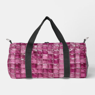 Sac De Sport 💗 Rose Géométrique Style Voyage Pour Les Déplacem