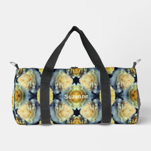 Sac De Sport Rose Jaune Gouttes de Pluie Motif Floral Personnal