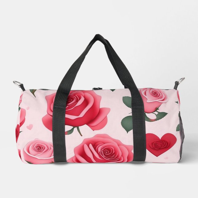 Sac De Sport Rose Love Collection Vintage moderne (Recto)