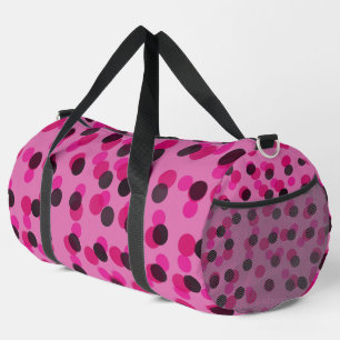 Sac De Sport rose vif et points noirs