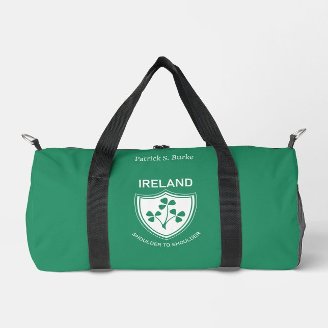 Sac De Sport Rugby IRLANDE - Rugby irlandais Personnalisé (Recto)