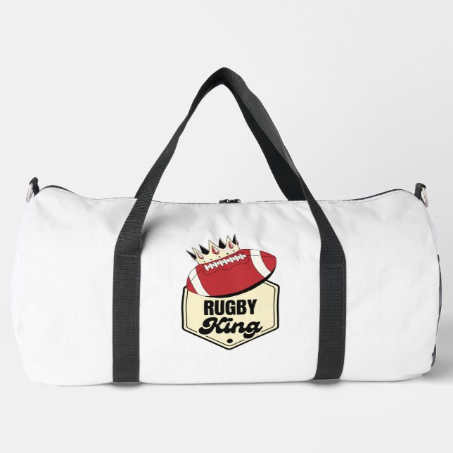 Sac De Sport Rugby King | Conception d'insigne couronné pour le (Recto)