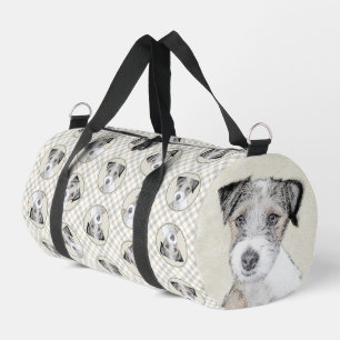 Sac De Sport Russell Terrier Peinture Rough Original Chien Art