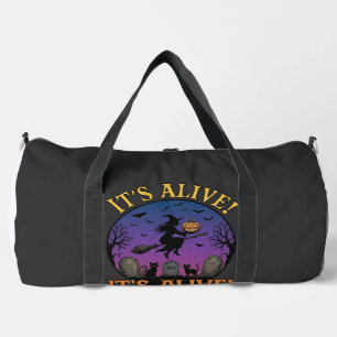 Sac De Sport Sa Sorcière d'Halloween Citrouille Chat Noir Tombe