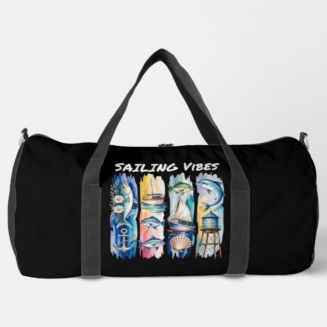 Sac De Sport Sailing Vibes Marine  Ocean Elements   (Recto)