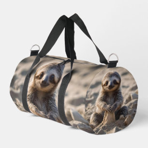 Sac De Sport Sandy Shores : bébé paresseux construisant des châ