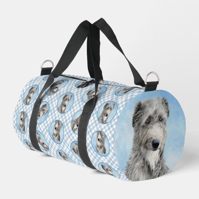 Sac De Sport Scottish Deerhound Peinture Grey Original Chien Ar (Coin gauche)