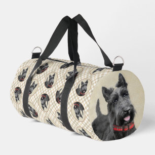 Sac De Sport Scottish Terrier Peinture Black Original Chien Art