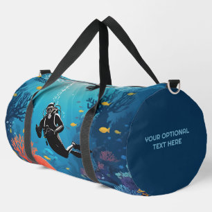 Sac De Sport Scuba Diver nom personnalisé