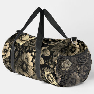 Sac De Sport Sépia tonique Vintage Floral Print