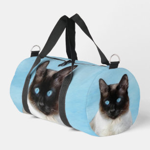 Sac De Sport Siamese Chat Portrait Peinture Cute Art Original