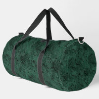 Soie Moire Petit Motif en Vert Forêt
