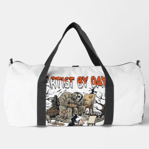 Sac De Sport Sorcière de jour d'artiste Nuit d'Halloween Peintr