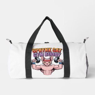 Sac De Sport Sphynx Chat Gym Copain Musclé Dessin Animé