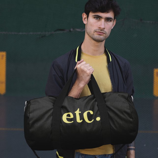 Sac De Sport Sportifs noir et jaune élégants et tendance (Créateur téléchargé)