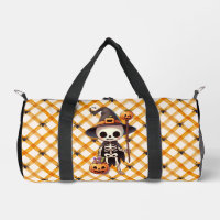 Squelette d'Halloween blanc mignon