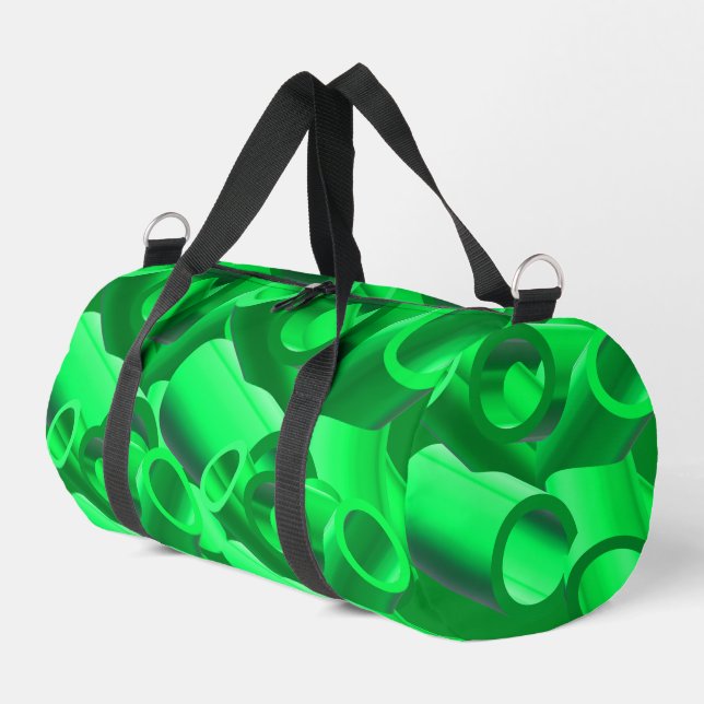 Sac De Sport Style Abstrait de tuyaux 3d avec art numérique mod (Coin gauche)