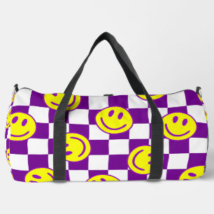 Sac De Sport super de chèque de visage violet