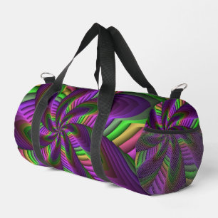 Sac De Sport Super Énergétique coloré Neon Motif fractal
