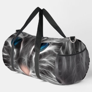 Sac De Sport Superbe visage de chat aux yeux bleus