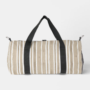 Sac De Sport Tapis de yoga à rayures peintes à la main Taupe él
