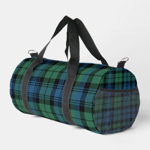 Sac De Sport Tartan Plaid Rustique Campbell Vert Bleu