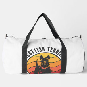 Sac De Sport Teckel Écossais Vintage Soleil