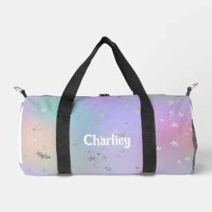 Sac De Sport teinture étoile pastel tourbillon violet coloré