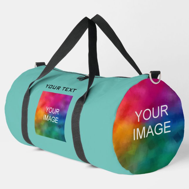 Sac De Sport Téléchargez votre propre photo Ajouter un Modèle d (Coin gauche)