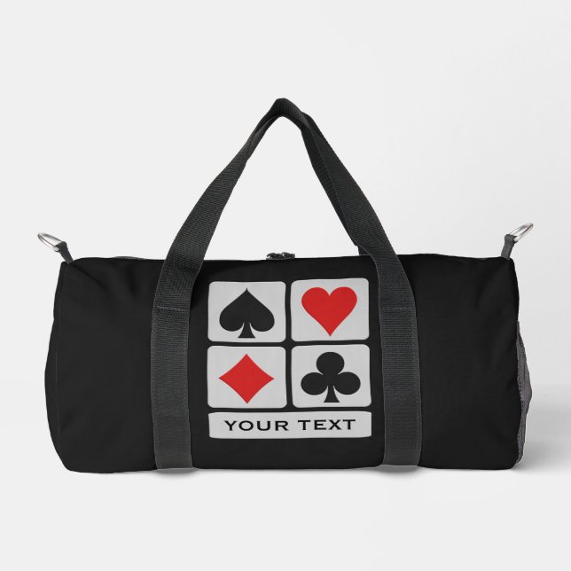Sac De Sport Texte personnalisé du lecteur de cartes (Recto)