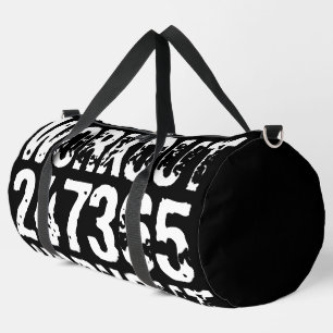 Sac De Sport Texte usé et rayé Workout 247365 blanc