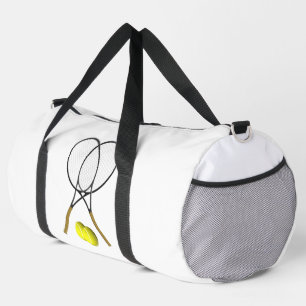 Sac De Sport Thème De Tennis Blanc