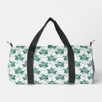 tortue de mer aquarelle verte motif bleu animal