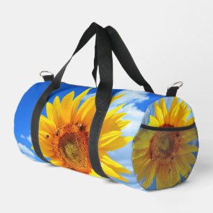 Sac De Sport Tournesol jaune et abeilles Ciel bleu