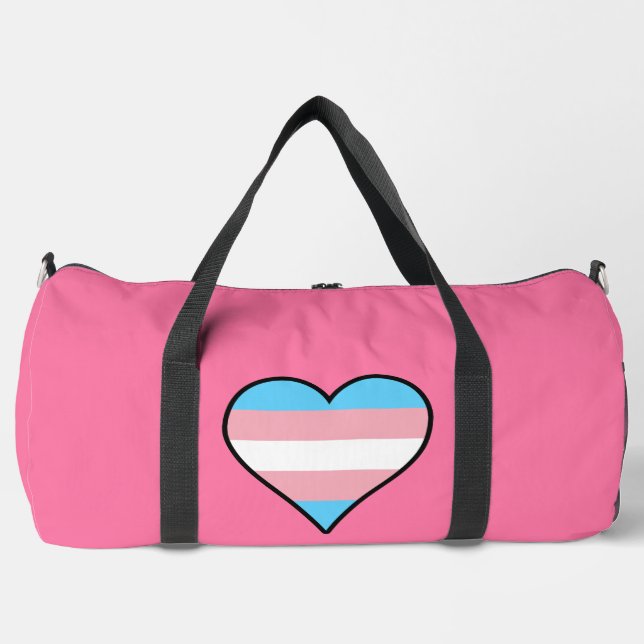 Sac De Sport Transgender pride hearts (Recto)