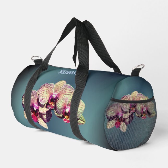 Sac De Sport Trio Fleur Orchidée personnalisée (Coin droit)