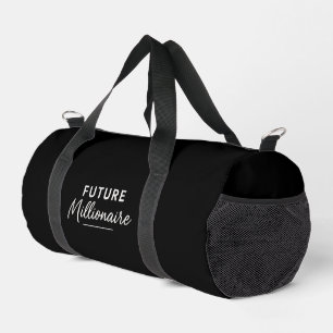 Sac De Sport Typographie Noir et Blanc Motivation Moderne et Ép