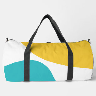 Sac De Sport Vagues simples 4 - Turquoise et Jaune