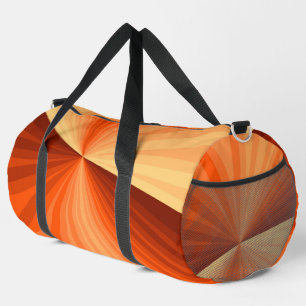 Sac De Sport Vanille rouge orange Abstraite moderne Fractale gr