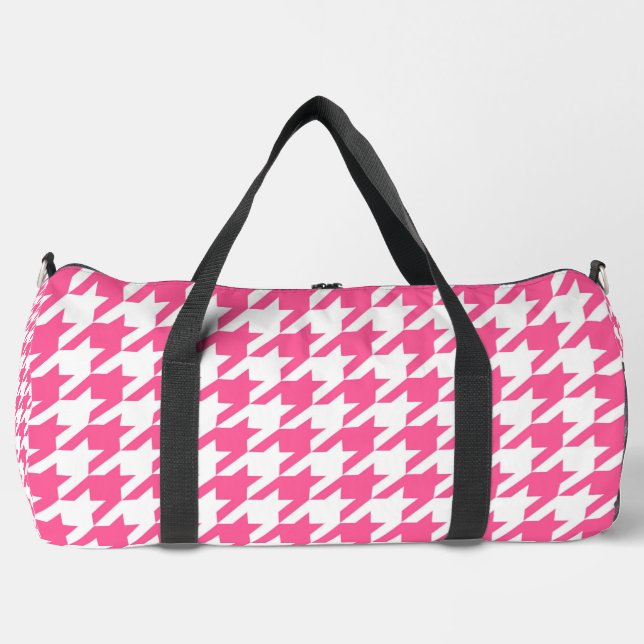 Sac De Sport Vérification de la position de base rose et blanc (Recto)