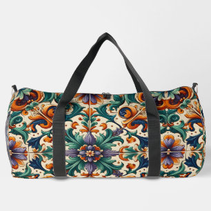 Sac De Sport Vert orange violet portugais Azulejos Carreaux Art
