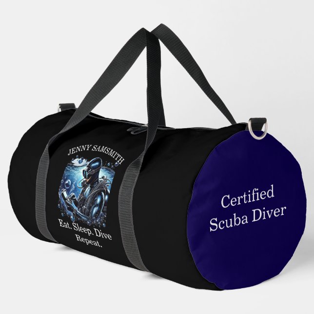 Sac De Sport Vibes De Scuba : Plongez Dans L'Aventure ! (Coin gauche)