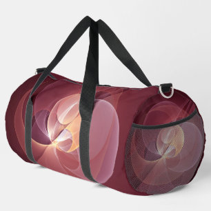 Sac De Sport Vin moderne élégant Abstrait Art fractal rouge