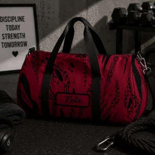 Sac De Sport vin rouge Zèbre motif