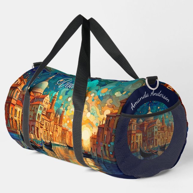 Sac De Sport Vince Paysage Italie Voyage & Gym (Coin droit)